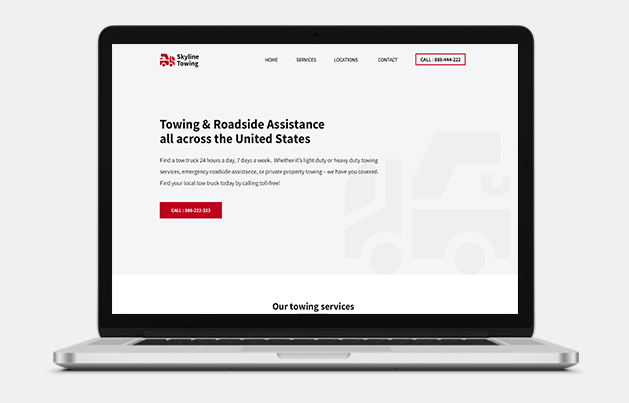 Towing Company Website Development Services