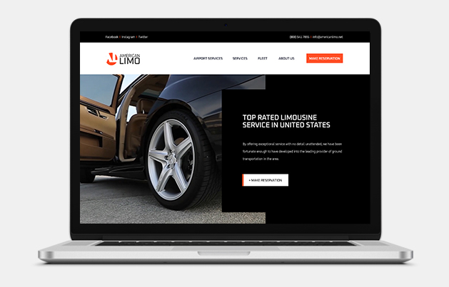 Web Development Services for American Limo Inc